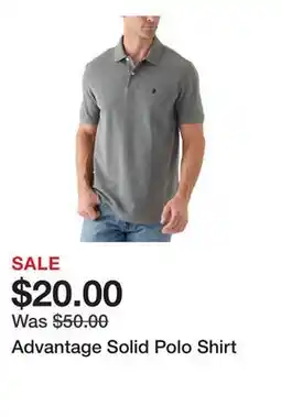 Belk Advantage Solid Polo Shirt offer