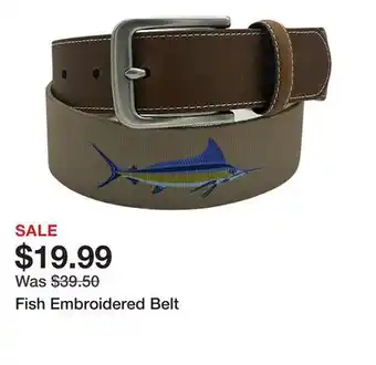 Belk Fish Embroidered Belt offer