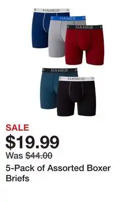 Belk 5-Pack of Assorted Boxer Briefs offer