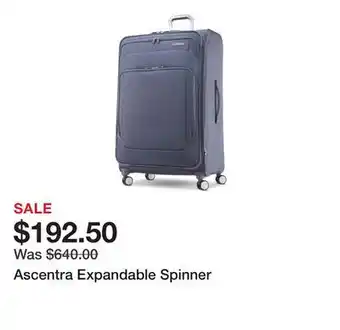 Belk Ascentra Expandable Spinner offer