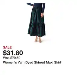 Belk Women's Yarn Dyed Shirred Maxi Skirt offer