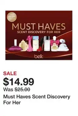 Belk Must Haves Scent Discovery For Her offer