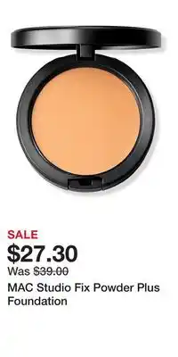 Ulta Beauty MAC Studio Fix Powder Plus Foundation offer