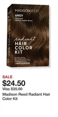 Ulta Beauty Madison Reed Radiant Hair Color Kit offer