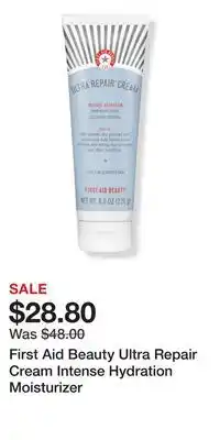 Ulta Beauty First Aid Beauty Ultra Repair Cream Intense Hydration Moisturizer offer