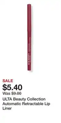 Ulta Beauty ULTA Beauty Collection Automatic Retractable Lip Liner offer