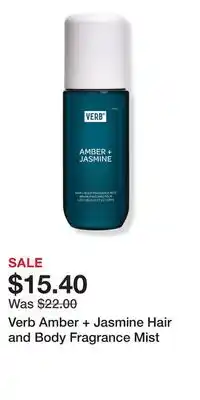 Ulta Beauty Verb Amber + Jasmine Hair and Body Fragrance Mist offer