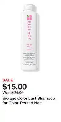 Ulta Beauty Biolage Color Last Shampoo for Color-Treated Hair offer