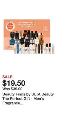 Ulta Beauty Beauty Finds by ULTA Beauty The Perfect Gift - Men's Fragrance Discovery Set offer