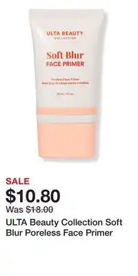 Ulta Beauty ULTA Beauty Collection Soft Blur Poreless Face Primer offer