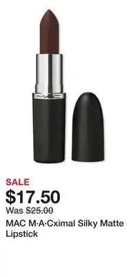 Ulta Beauty MAC M·A·Cximal Silky Matte Lipstick offer