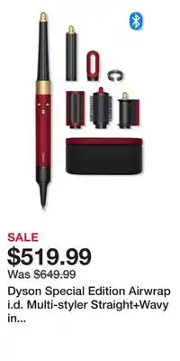Ulta Beauty Dyson Special Edition Airwrap i.d. Multi-styler Straight+Wavy in Red Velvet offer