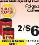 Fine Fare Folgers Coffee offer