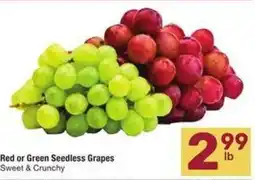 Albertsons Red or Green Seedless Grapes offer