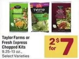 Albertsons Taylor Farms or Fresh Express Chopped Kits offer
