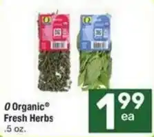 Albertsons O organics fresh herbs offer