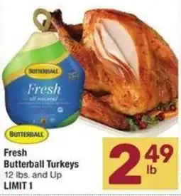 Albertsons Fresh Butterball Turkeys offer