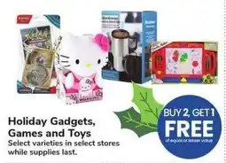Albertsons Holiday Gadgets, Games and Toys offer