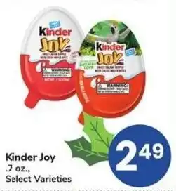 Albertsons Kinder Joy offer