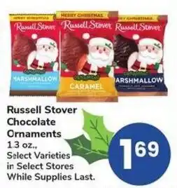 Albertsons Russell Stover Chocolate Ornaments offer
