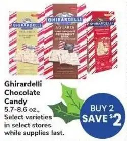 Albertsons Ghirardelli Chocolate Candy offer