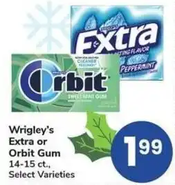 Albertsons Wrigley's Extra or Orbit Gum offer