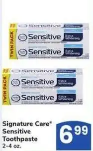 Albertsons Signature Care sensitive toothpaste offer