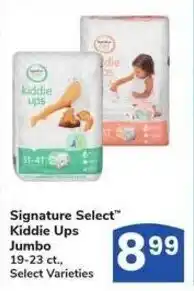 Albertsons Signature select kiddie ups jumbo offer