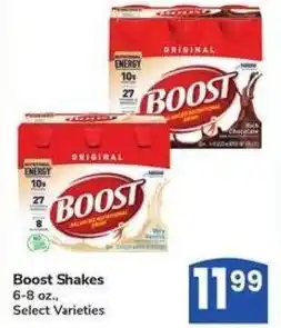 Albertsons Boost shakes offer