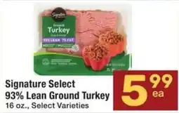 Albertsons Signature Select 93% Lean Ground Turkey offer