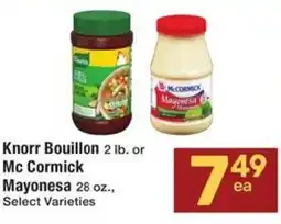 Albertsons Knorr Bouillon or Mc Cormick mayonesa offer
