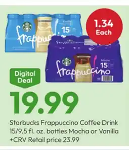 Stater Bros Starbucks Frappuccino Coffee Drink offer