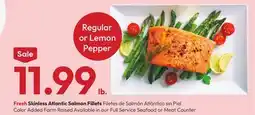 Stater Bros Fresh Skinless Atlantic Salmon Fillets offer
