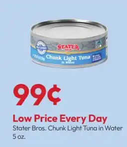 Stater Bros Stater Bros. Chunk Light Tuna in Water offer