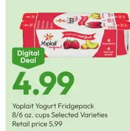 Stater Bros Yoplait Yogurt Fridgepack offer