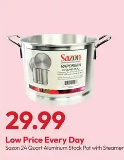 Stater Bros Sazon 24 Quart Aluminum Stock Pot with Steamer offer