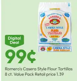 Stater Bros Romero's Casera Style Flour Tortillas offer