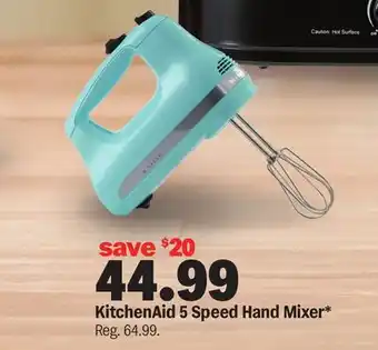 Meijer KitchenAid 5 Speed Hand Mixer offer