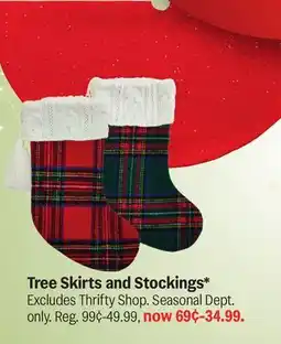 Meijer Tree Skirts and Stockings offer