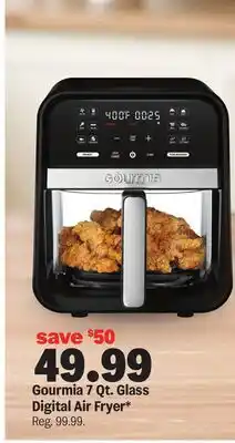 Meijer Gourmia 7 Qt. Glass Digital Air Fryer offer