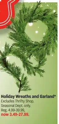 Meijer Holiday Wreaths and Garland offer