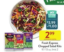 Fresh Thyme Fresh Express Chopped Salad Kits offer