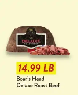 Fresh Thyme Boar's Head Deluxe Roast Beef offer