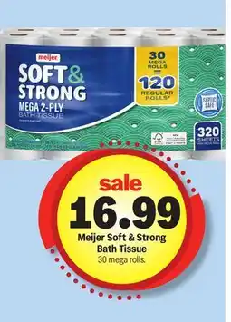 Meijer Meijer Soft & Strong Bath Tissue offer
