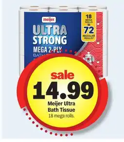 Meijer Meijer Ultra Bath Tissue offer