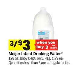 Meijer Meijer Infant Drinking Water offer