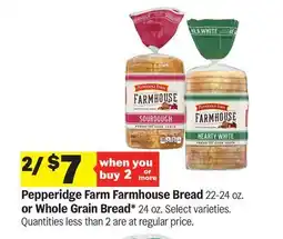 Meijer Pepperidge Farm Farmhouse Bread 22-24 oz. or Whole Grain Bread* 24 oz offer