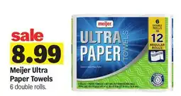 Meijer Meijer Ultra Paper Towels offer