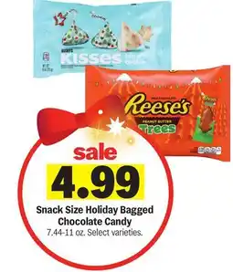 Meijer Snack Size Holiday Bagged Chocolate Candy offer