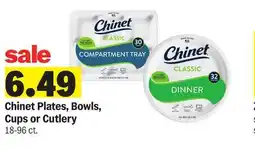 Meijer Chinet Plates, Bowls, Cups or Cutlery offer